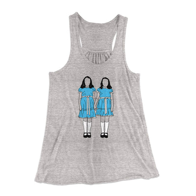 Grady Twins Women's Flowey Tank Top Athletic Heather | Funny Shirt from Famous In Real Life