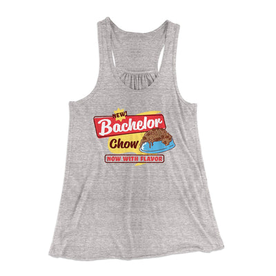 Bachelor Chow Women's Flowey Tank Top Athletic Heather | Funny Shirt from Famous In Real Life