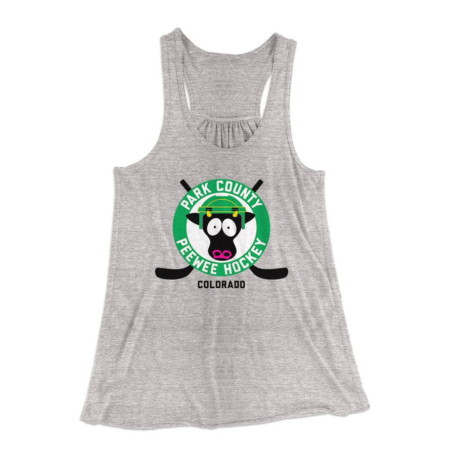 Park County Peewee Hockey Women's Flowey Tank Top | Funny Shirt from Famous In Real Life