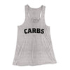 Carbs Women's Flowey Tank Top Athletic Heather | Funny Shirt from Famous In Real Life
