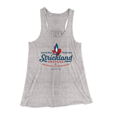 Strickland Propane Women's Flowey Tank Top Athletic Heather | Funny Shirt from Famous In Real Life