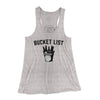 Bucket List Women's Flowey Tank Top Athletic Heather | Funny Shirt from Famous In Real Life