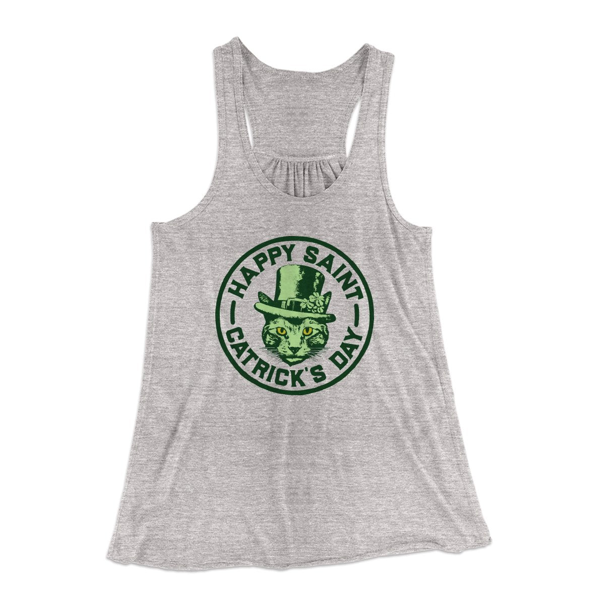 Happy Saint Catrick's Day Women's Flowey Tank Top | Funny Shirt from Famous In Real Life