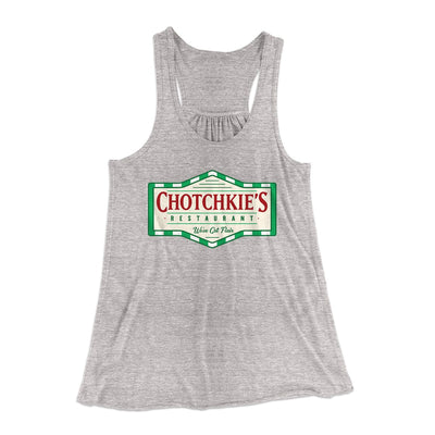Chotchkie's Restaurant Women's Flowey Tank Top Athletic Heather | Funny Shirt from Famous In Real Life