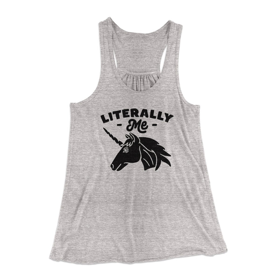 Literally Me Women's Flowey Tank Top Athletic Heather | Funny Shirt from Famous In Real Life