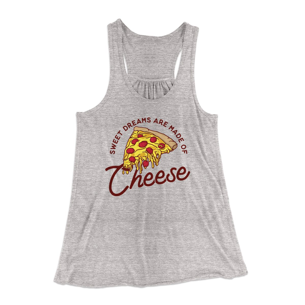 Sweet Dreams Are Made Of Cheese Women's Flowey Tank Top | Funny Shirt from Famous In Real Life