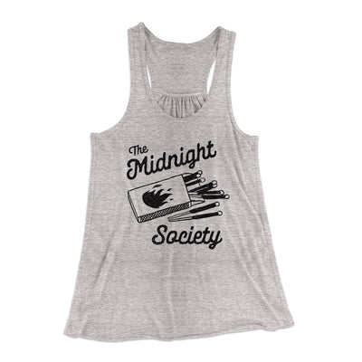 The Midnight Society Women's Flowey Tank Top Athletic Heather | Funny Shirt from Famous In Real Life