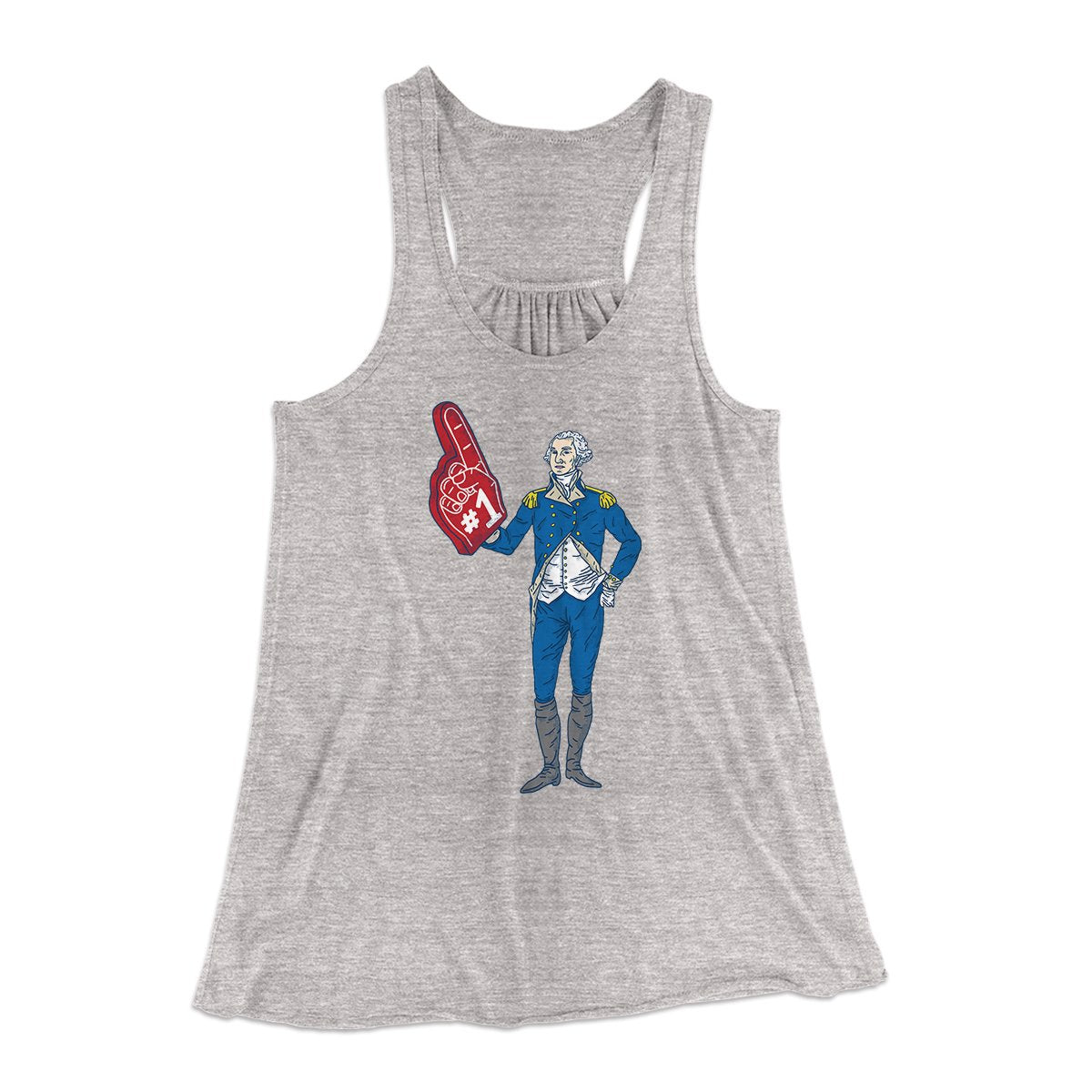 George Washington #1 Women's Flowey Tank Top | Funny Shirt from Famous In Real Life