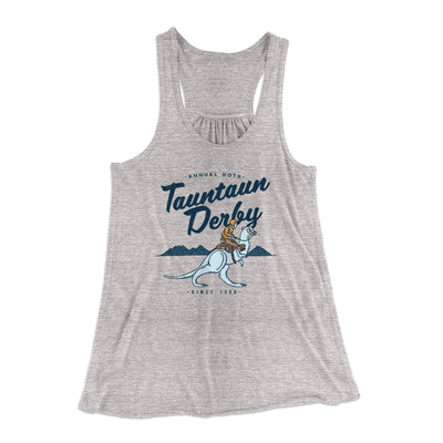 Tauntaun Derby Women's Flowey Tank Top Athletic Heather | Funny Shirt from Famous In Real Life