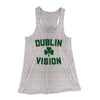 Dublin Vision Women's Flowey Tank Top Athletic Heather | Funny Shirt from Famous In Real Life