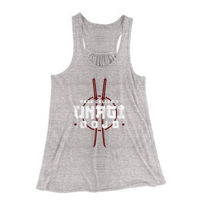 Unagi Dojo Women's Flowey Tank Top Athletic Heather | Funny Shirt from Famous In Real Life