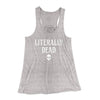 Literally Dead Women's Flowey Tank Top Athletic Heather | Funny Shirt from Famous In Real Life