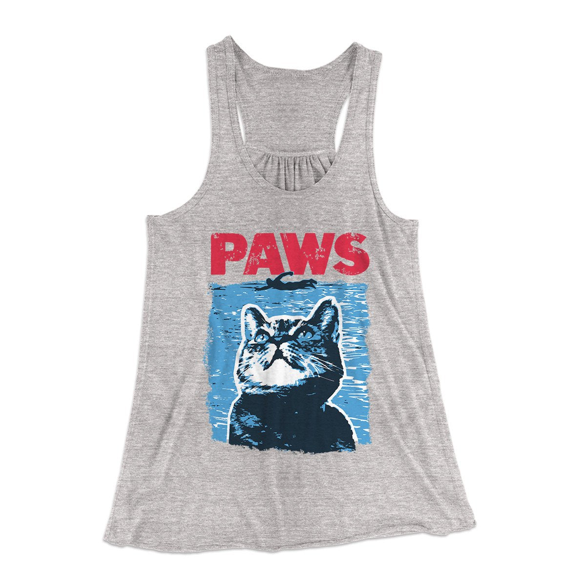 PAWS Women's Flowey Tank Top | Funny Shirt from Famous In Real Life