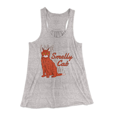 Smelly Cat Women's Flowey Tank Top Athletic Heather | Funny Shirt from Famous In Real Life