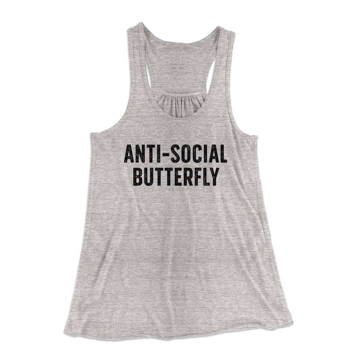 Anti-Social Butterfly Funny Women's Flowey Tank Top | Funny Shirt from Famous In Real Life