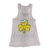 Beer Shamrock Women's Flowey Tank Top Athletic Heather | Funny Shirt from Famous In Real Life