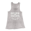 Seven Dwarfs Mining Co. Women's Flowey Tank Top Athletic Heather | Funny Shirt from Famous In Real Life
