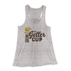 The Geller Cup Women's Flowey Tank Top Athletic Heather | Funny Shirt from Famous In Real Life