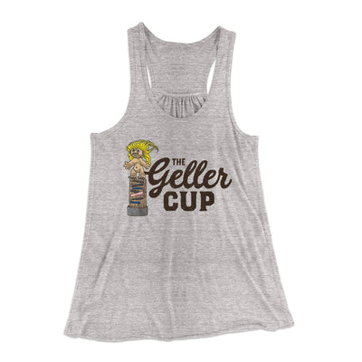 The Geller Cup Women's Flowey Tank Top Athletic Heather | Funny Shirt from Famous In Real Life