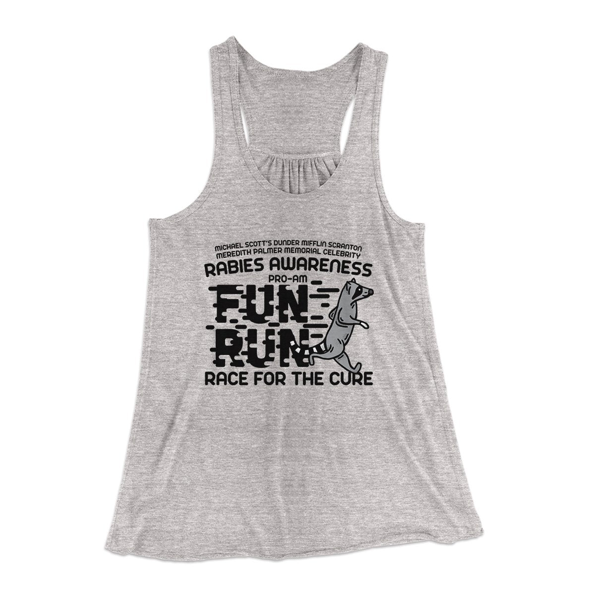 Rabies Awareness Fun Run Women's Flowey Tank Top | Funny Shirt from Famous In Real Life