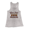 Give Into Beer Pressure Women's Flowey Tank Top Athletic Heather | Funny Shirt from Famous In Real Life
