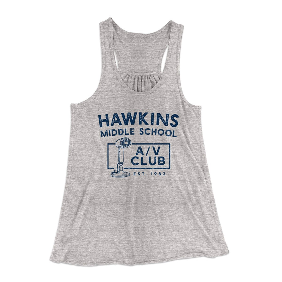 Hawkins Middle School A/V Club Women's Flowey Tank Top | Funny Shirt from Famous In Real Life