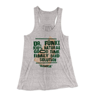 Dr. Fünke Band Women's Flowey Tank Top Athletic Heather | Funny Shirt from Famous In Real Life