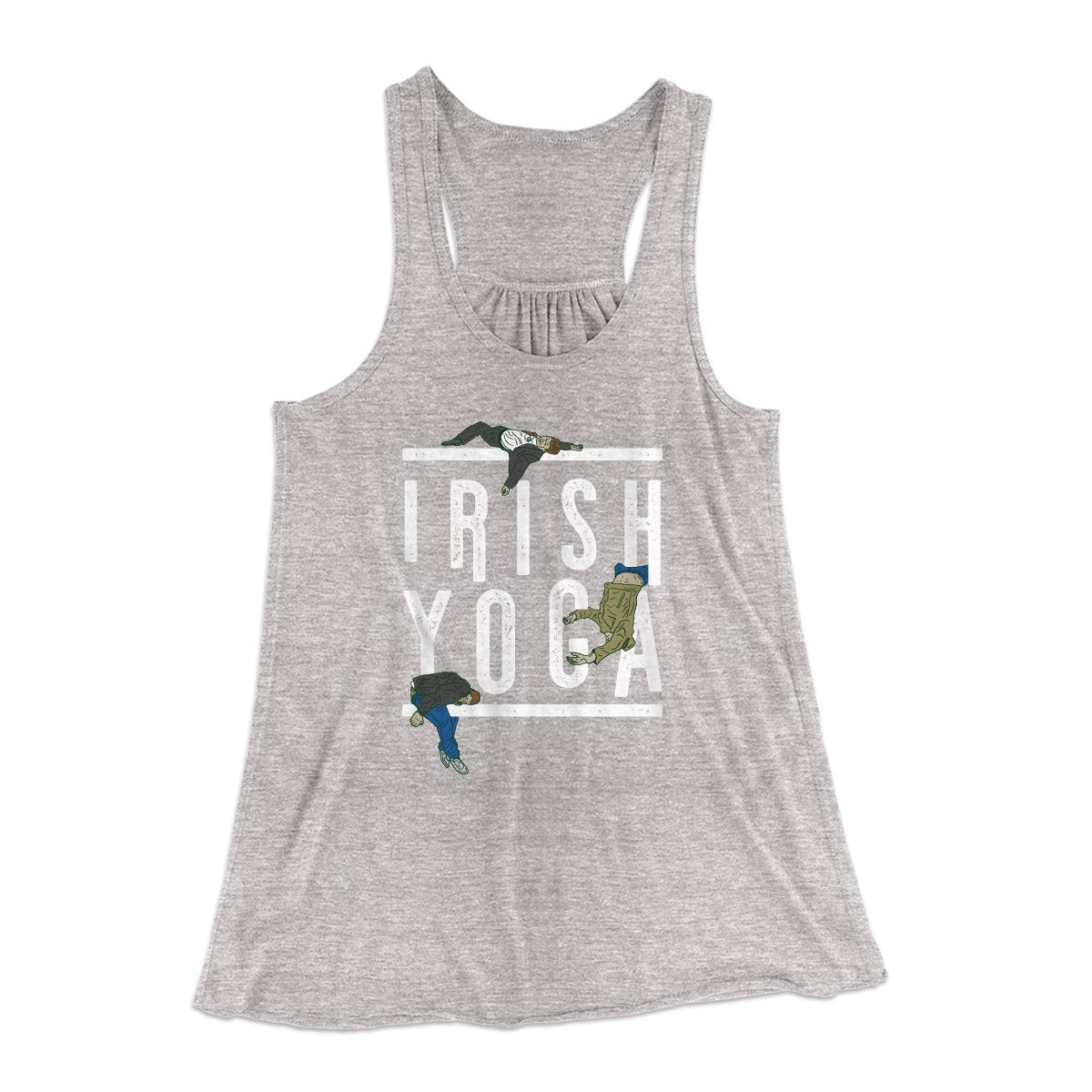 Irish Yoga Women's Flowey Tank Top | Funny Shirt from Famous In Real Life