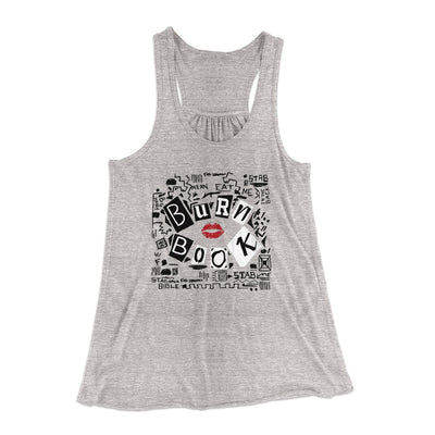Burn Book Women's Flowey Tank Top Athletic Heather | Funny Shirt from Famous In Real Life