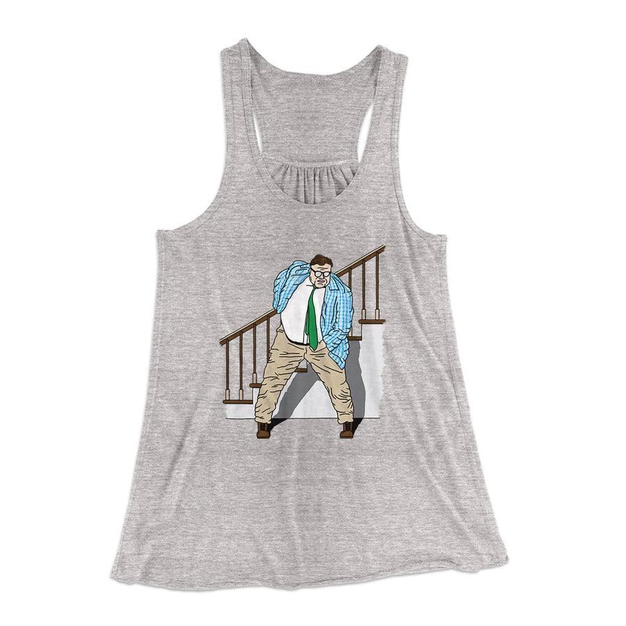 Matt Foley Motivational Speaker Women's Flowey Tank Top Athletic Heather | Funny Shirt from Famous In Real Life