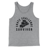 Crate Challenge Survivor 2021 Men/Unisex Tank Athletic Heather | Funny Shirt from Famous In Real Life