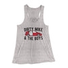 Dirty Mike and the Boys Women's Flowey Tank Top Athletic Heather | Funny Shirt from Famous In Real Life