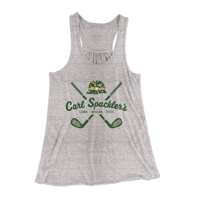 Carl Spackler's Groundskeeping Women's Flowey Tank Top Athletic Heather | Funny Shirt from Famous In Real Life