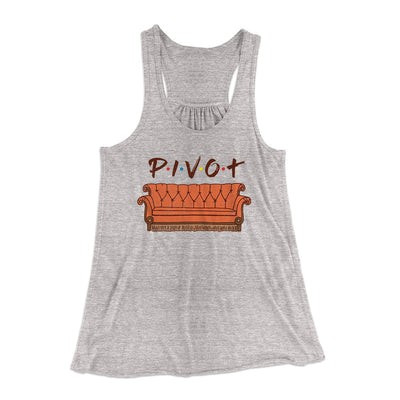 Pivot Women's Flowey Tank Top Athletic Heather | Funny Shirt from Famous In Real Life