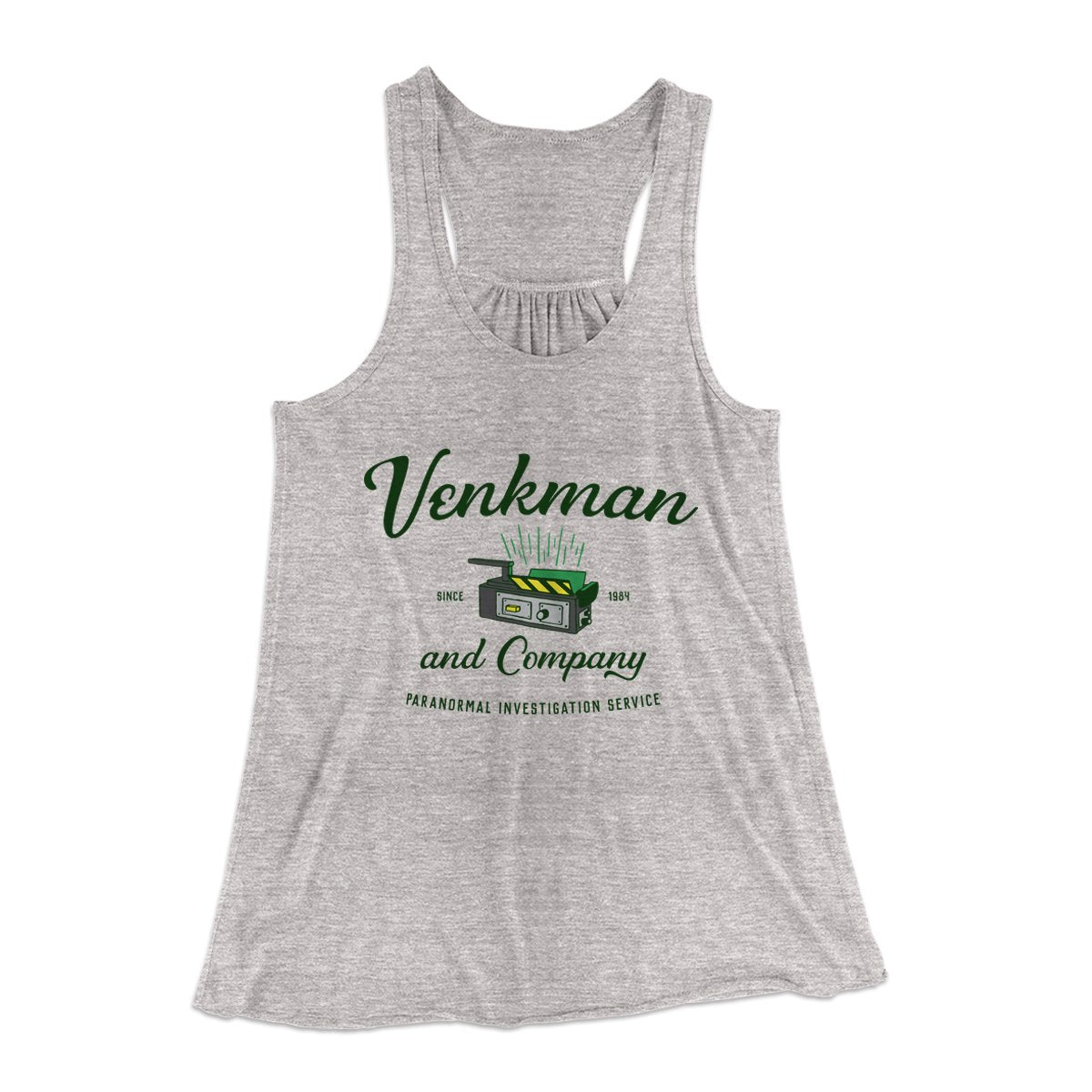 Venkman and Company Women's Flowey Tank Top Athletic Heather | Funny Shirt from Famous In Real Life