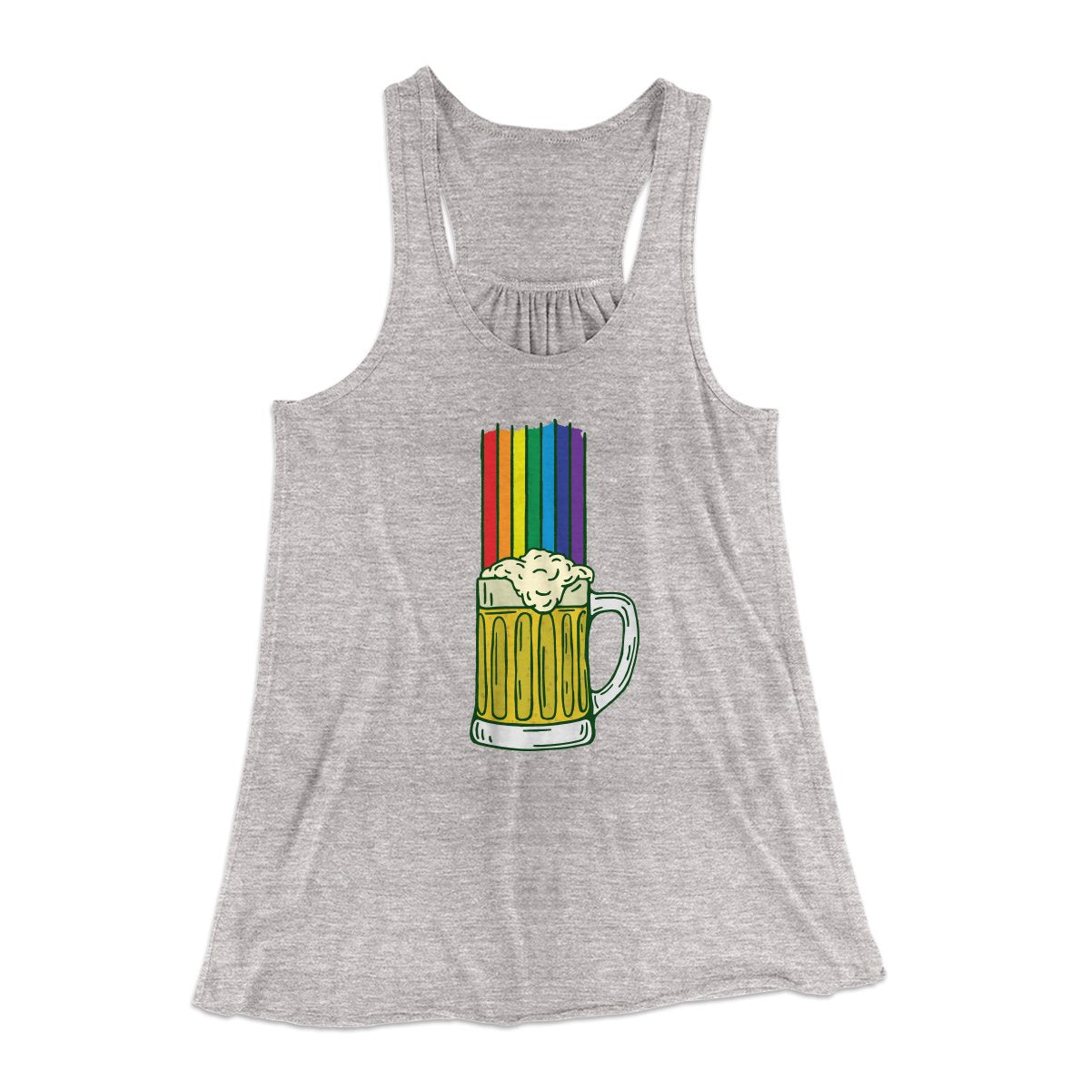 Beer Rainbow Women's Flowey Tank Top | Funny Shirt from Famous In Real Life