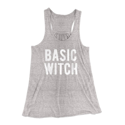 Basic Witch Women's Flowey Tank Top Athletic Heather | Funny Shirt from Famous In Real Life