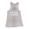 Surprise I'm Drunk Women's Flowey Tank Top Athletic Heather | Funny Shirt from Famous In Real Life