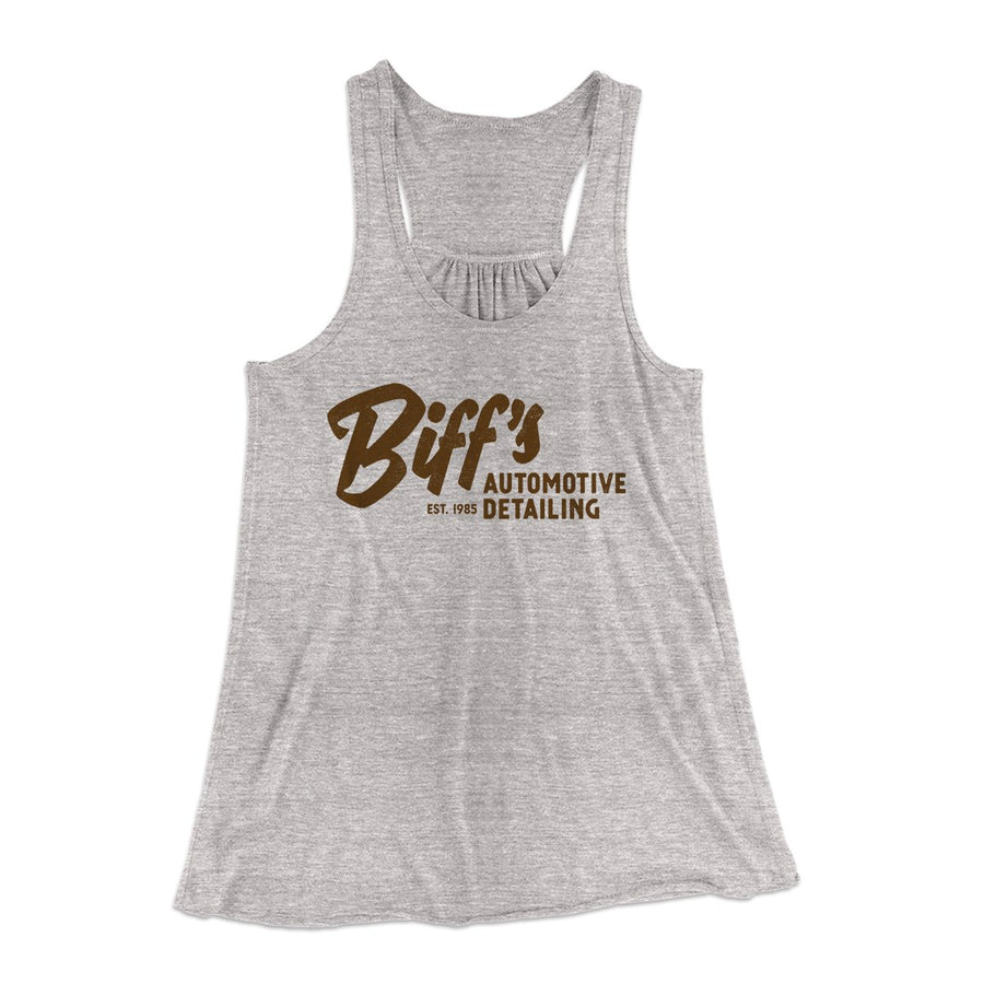 Biff's Auto Detailing Women's Flowey Tank Top | Funny Shirt from Famous In Real Life