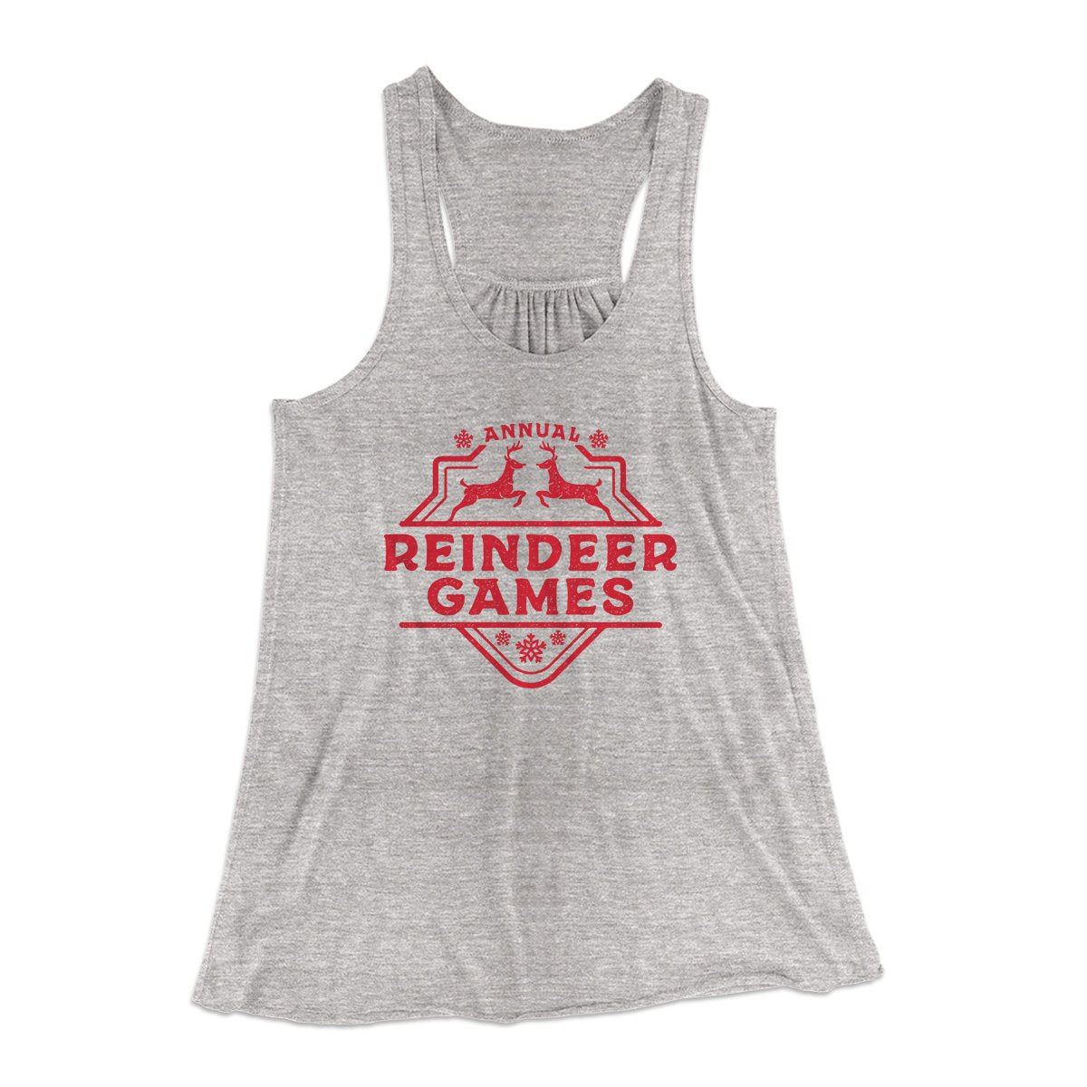 Reindeer Games Women's Flowey Racerback Tank Top | Funny Shirt from Famous In Real Life