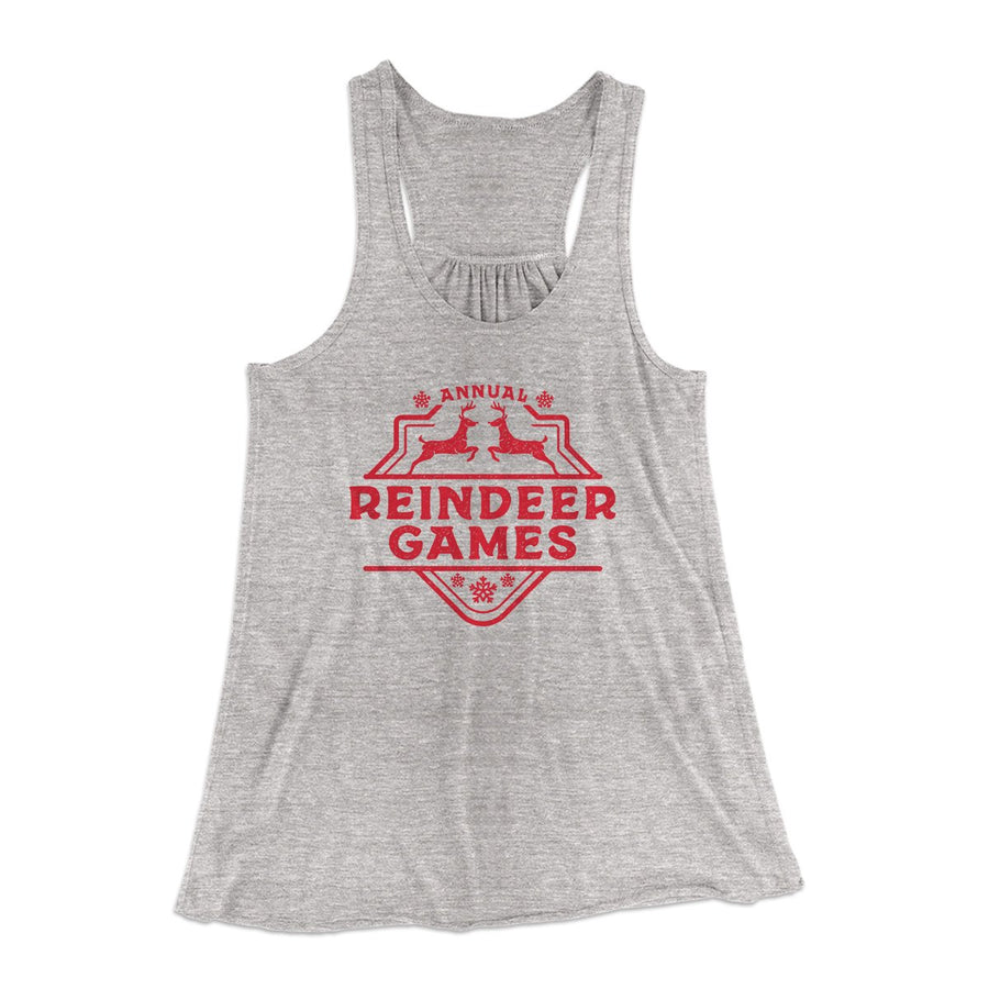 Reindeer Games Women's Flowey Racerback Tank Top | Funny Shirt from Famous In Real Life