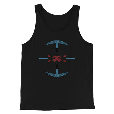 Fighter Target Funny Movie Men/Unisex Tank Black | Funny Shirt from Famous In Real Life