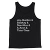 Substitute Teacher Names Men/Unisex Tank Top Black | Funny Shirt from Famous In Real Life
