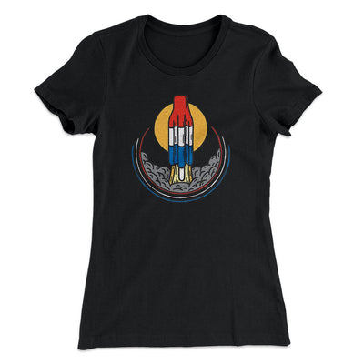 Rocket Pop Launch Women's T-Shirt Black | Funny Shirt from Famous In Real Life