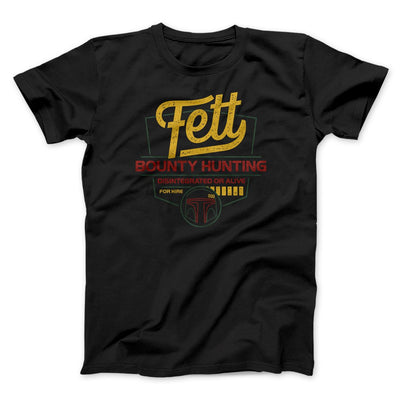 Fett Bounty Hunting Funny Movie Men/Unisex T-Shirt Black | Funny Shirt from Famous In Real Life