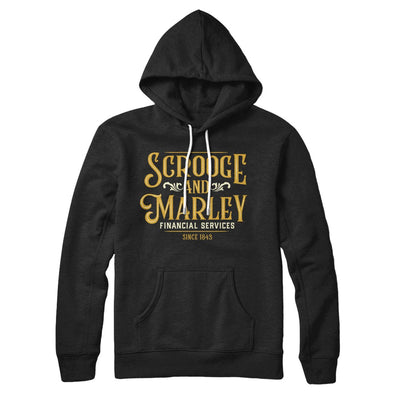 Scrooge & Marley Financial Services Hoodie Black | Funny Shirt from Famous In Real Life
