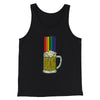 Beer Rainbow Men/Unisex Tank Top Black | Funny Shirt from Famous In Real Life