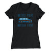 Mini Van Mega Fun Women's T-Shirt Black | Funny Shirt from Famous In Real Life