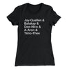 Substitute Teacher Names Women's T-Shirt Black | Funny Shirt from Famous In Real Life