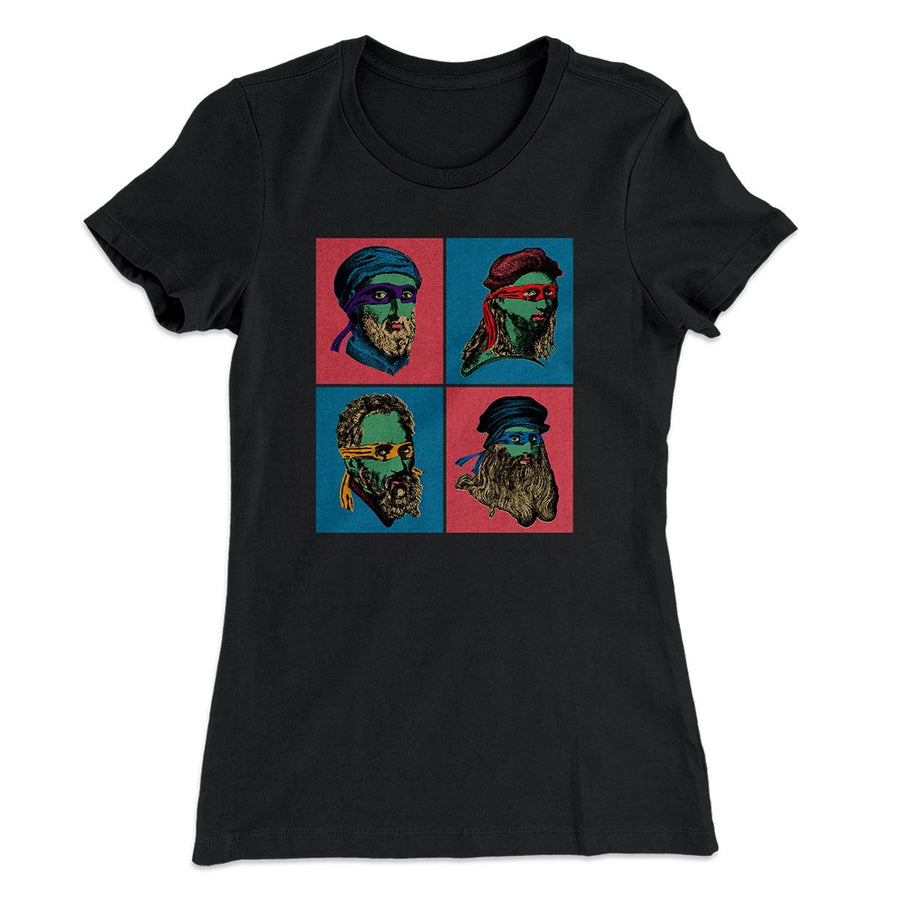 Teenage Mutant Ninja Artists Women's T-Shirt | Funny Shirt from Famous In Real Life